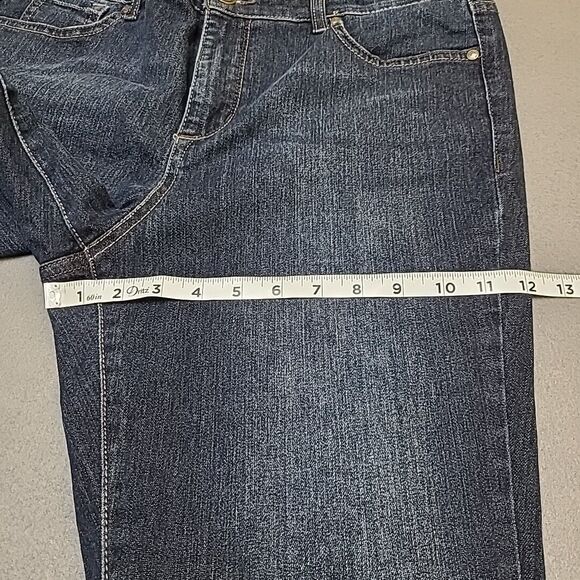 Vintage Nine West Womens Jeans 12 Boho Bootcut Indigo - Picture 7 of 16